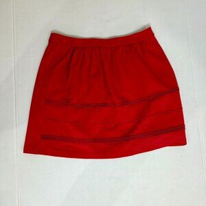 J. Crew Coral Swing Skirt Size 6